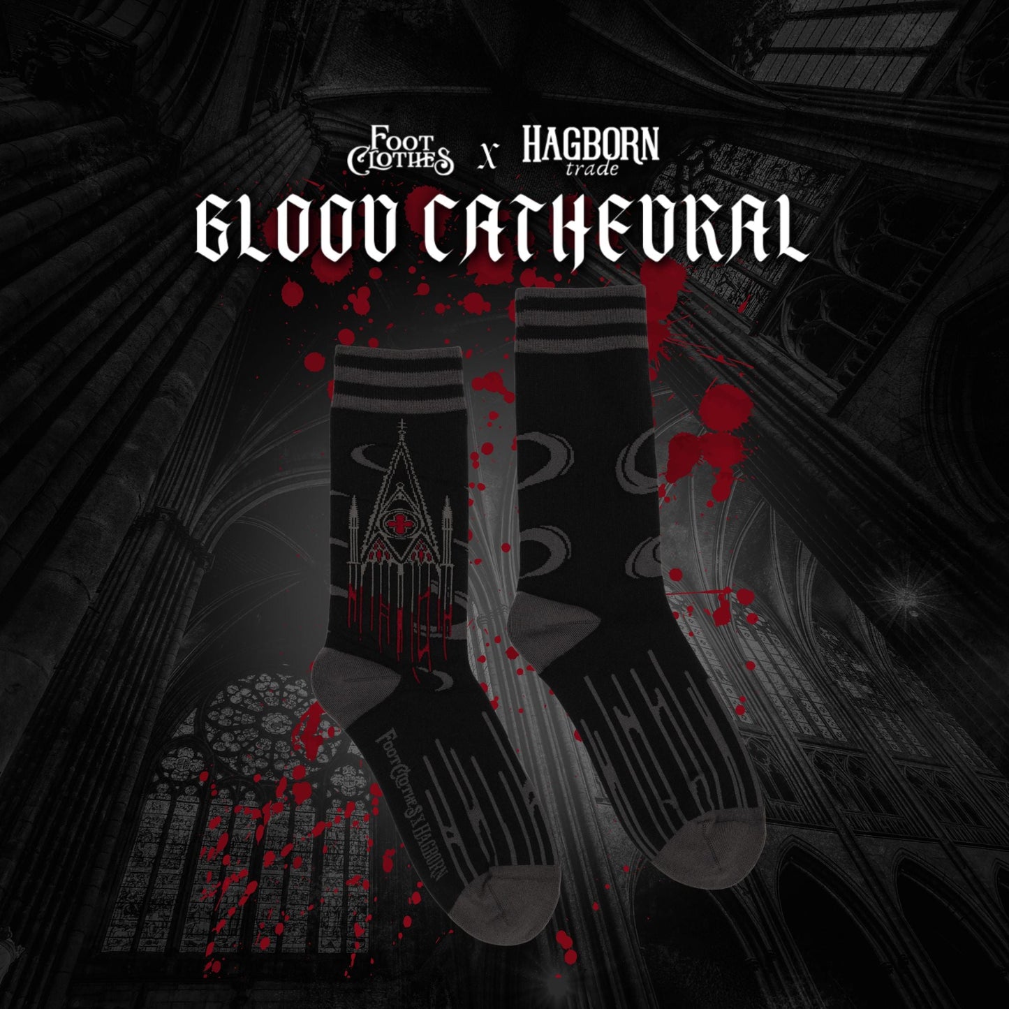 Blood Cathedral FootClothes x Hagborn Collab Socks