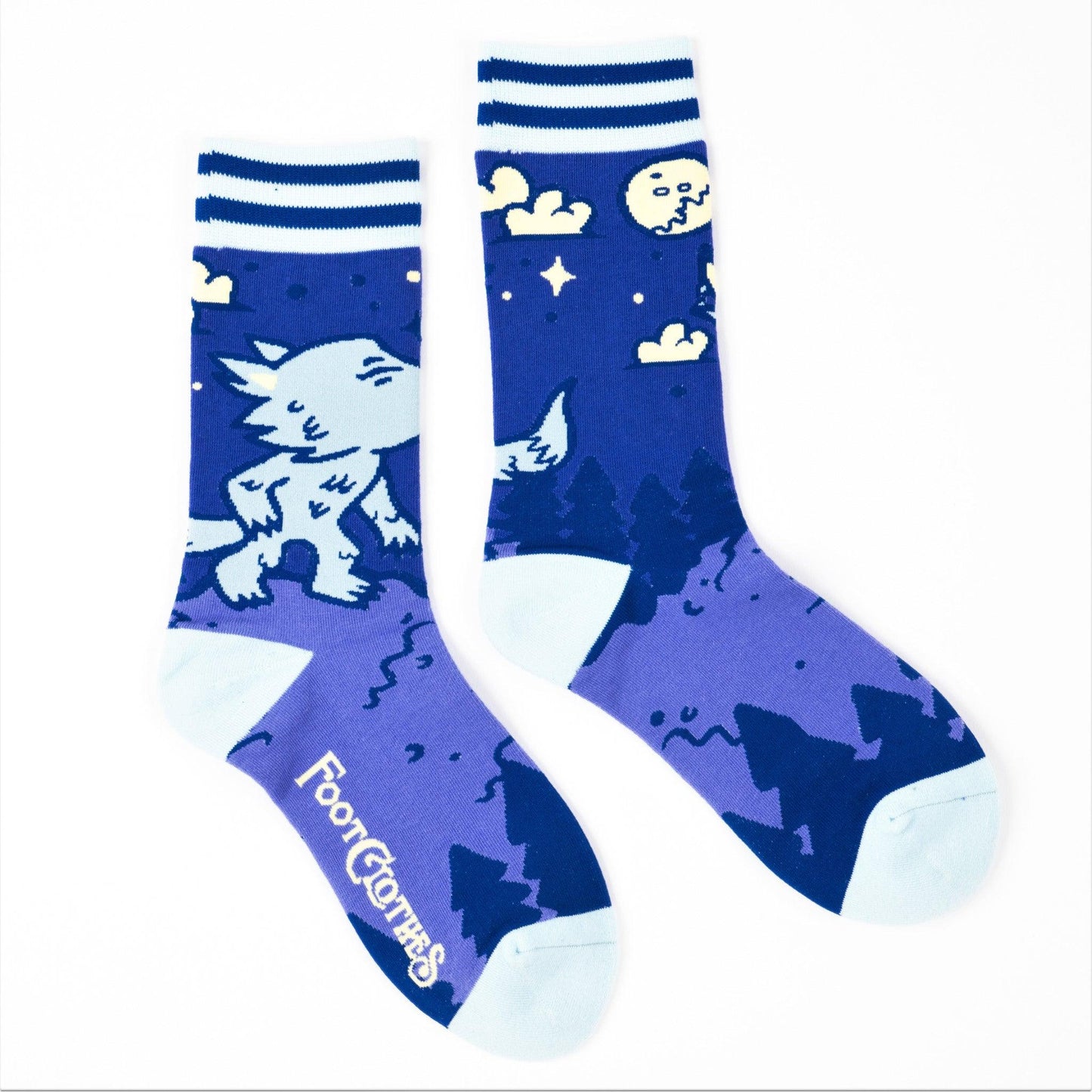 Cute Werewolf Crew Socks