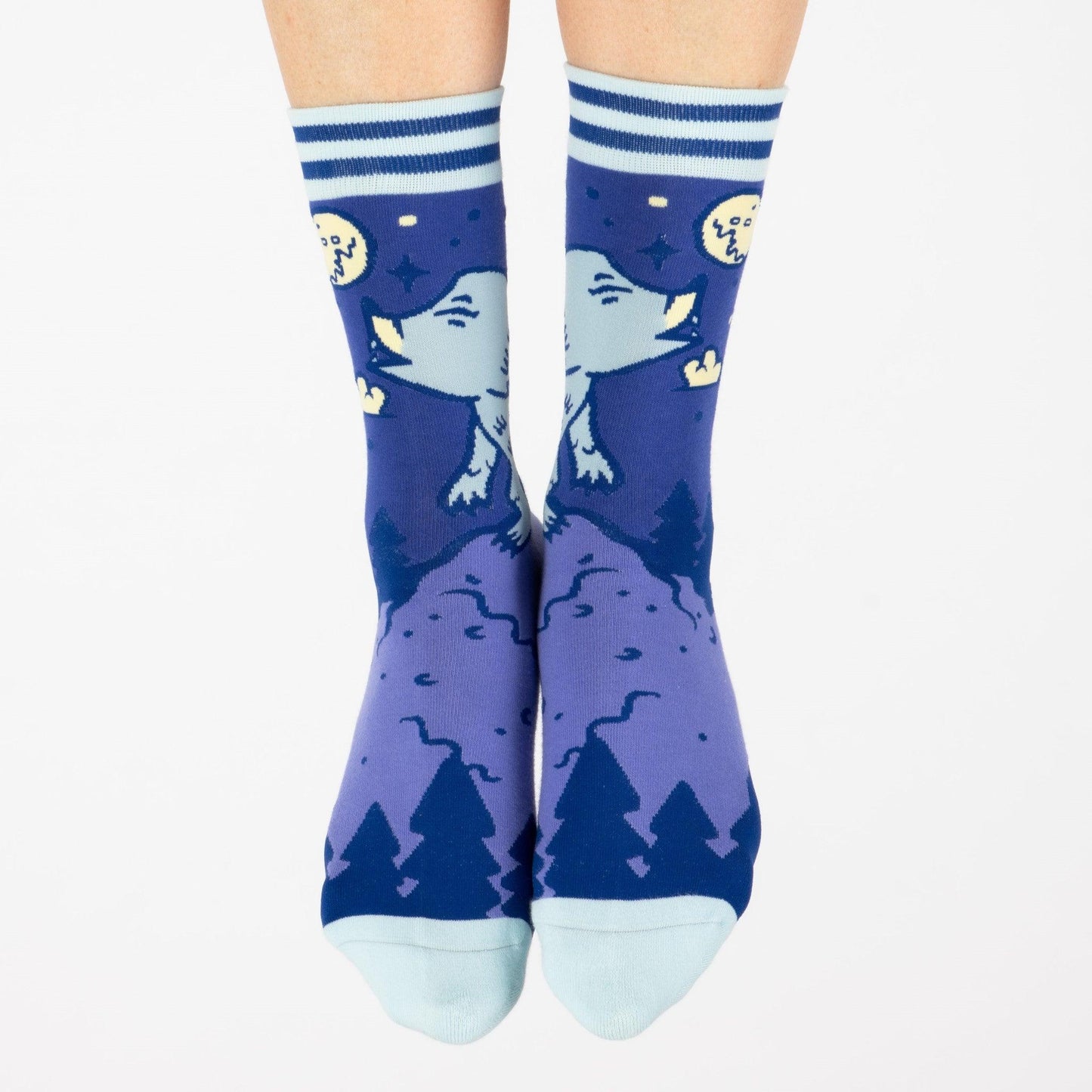 Cute Werewolf Crew Socks