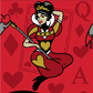 Queen of Hearts Crew Socks