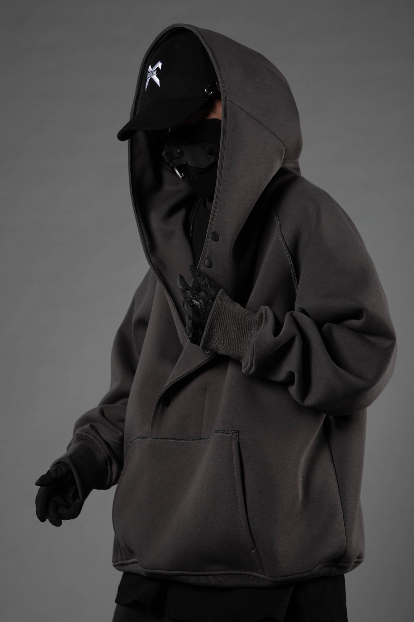 H38 Utility Layered Hoodie