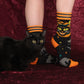 Vintage Black Cat Crew Socks