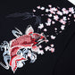 Dancing Fish Embroidery Hoodie