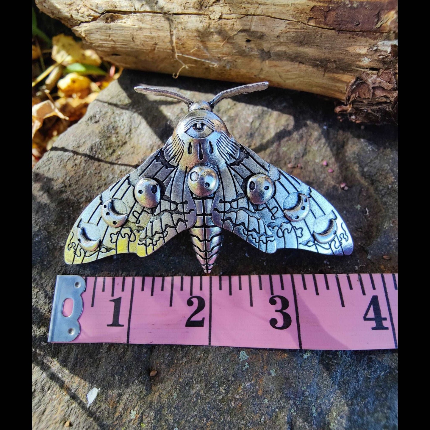 Moon Moth French Barrette