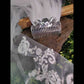 Triple Moon Bridal Veil Comb