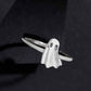 Sterling Silver 3D Ghost Ring