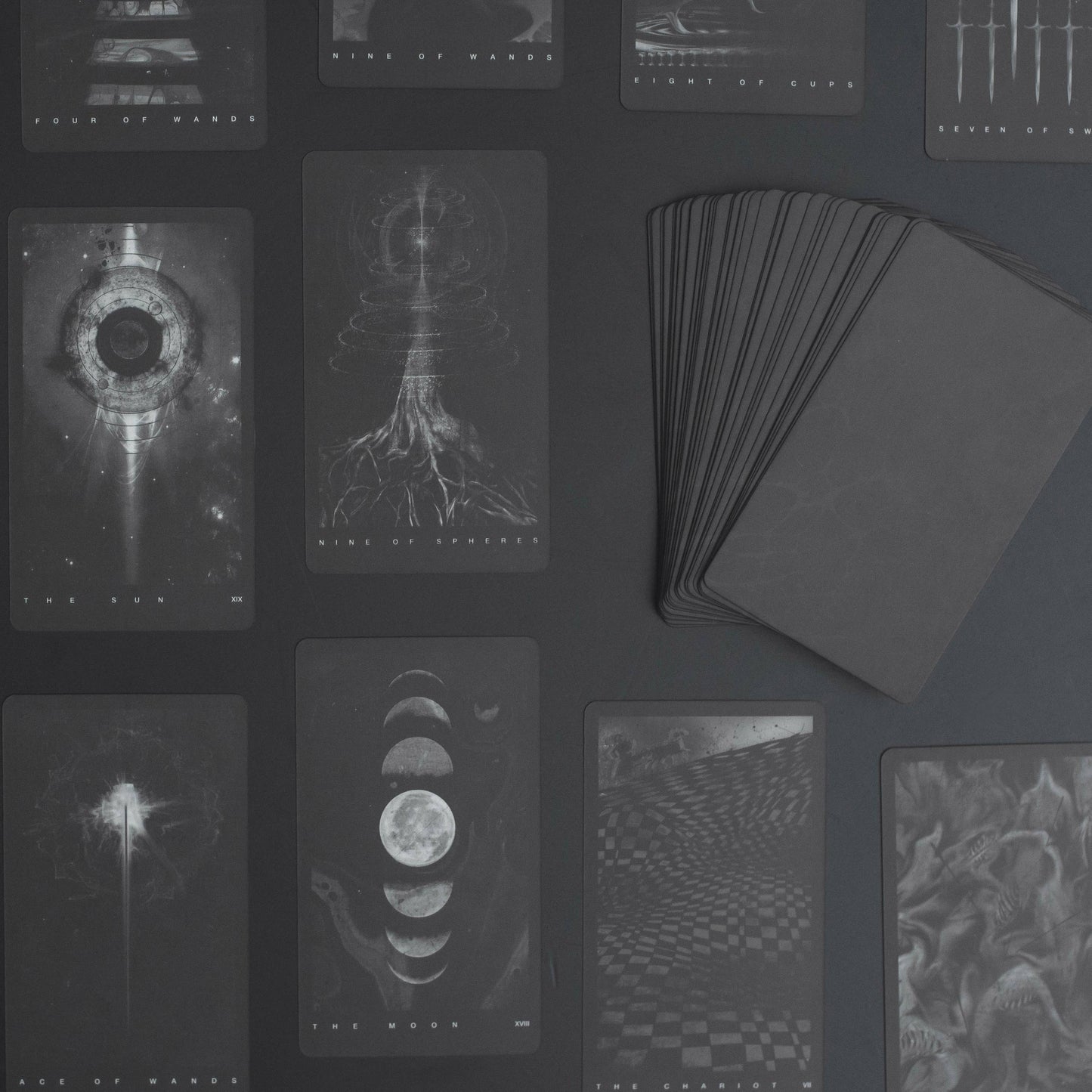 The Black Tarot Modern Tarot Cards Deck