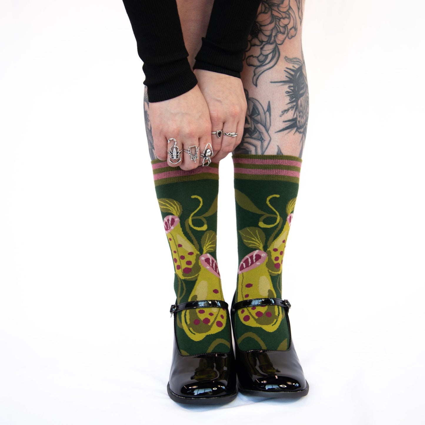 Pitcher Plant Crew Socks