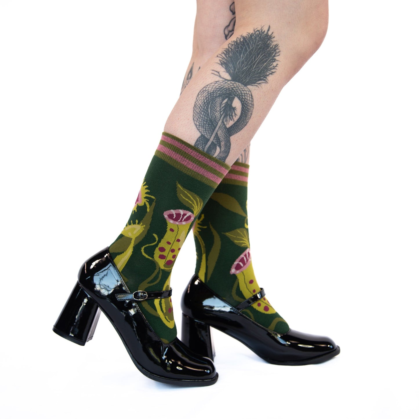 Pitcher Plant Crew Socks