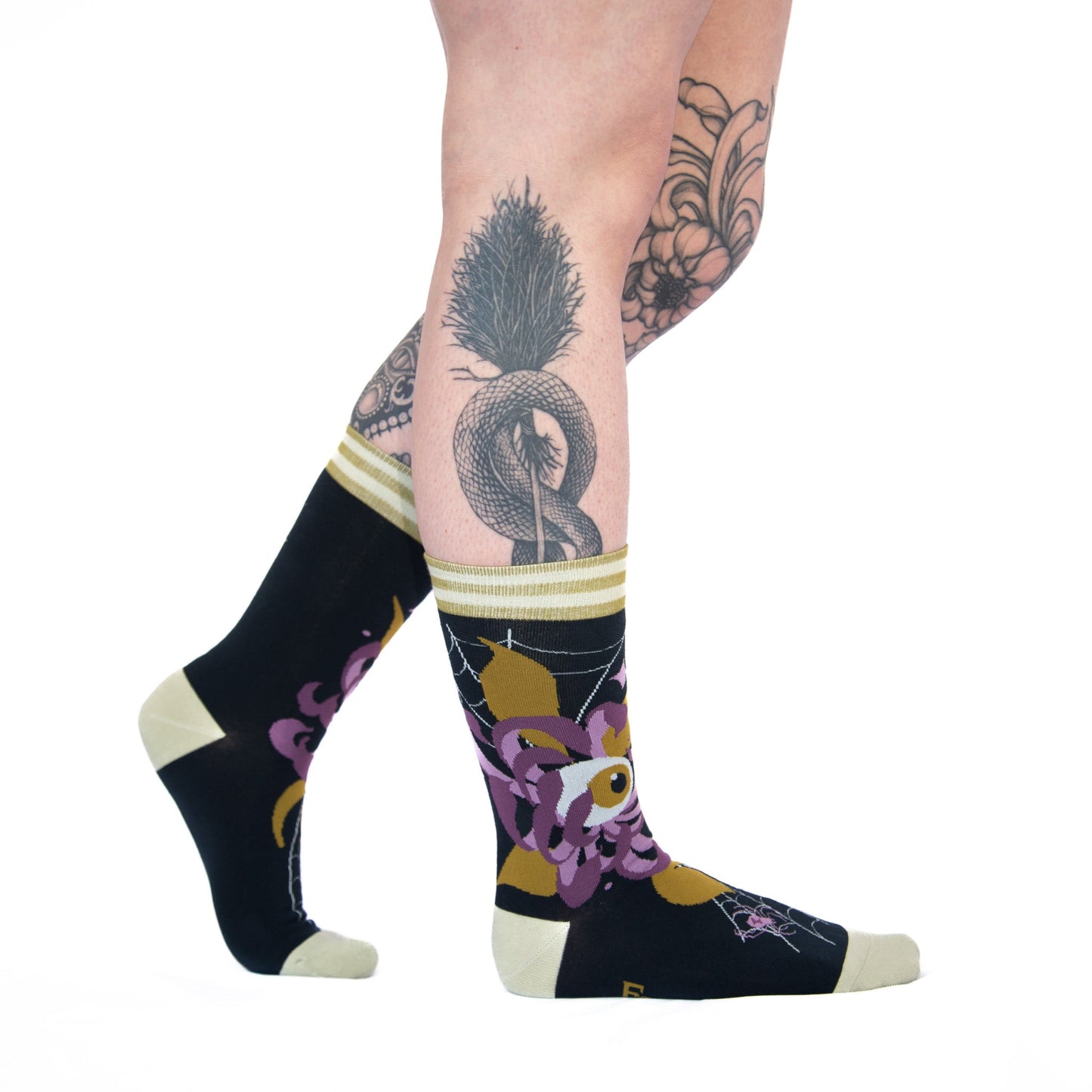 Arachnid's Bloom Crew Socks