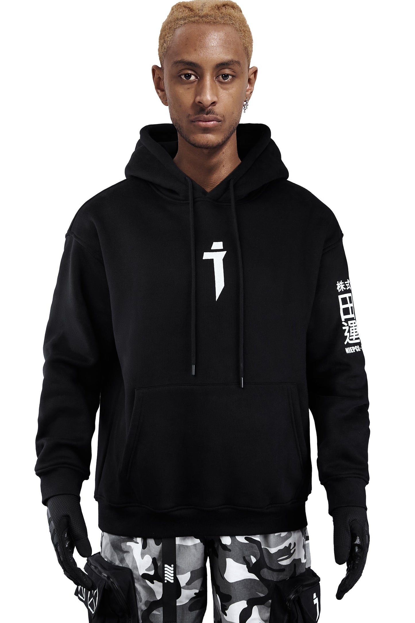 Black Niepce Cyber01 Hoodie