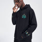 Emerald Tiger Embroidery Hoodie