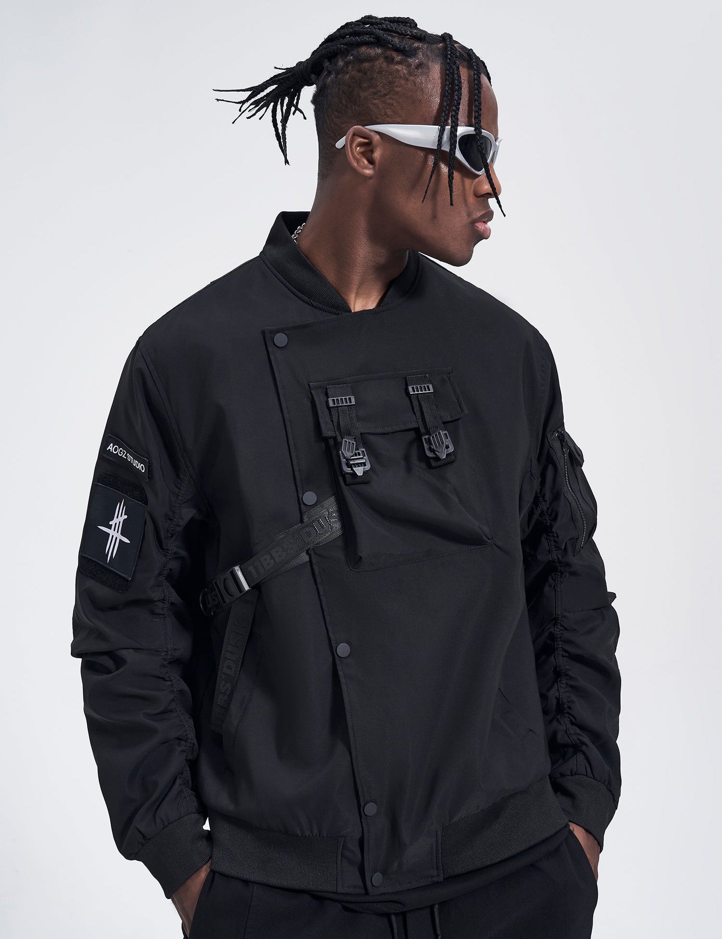 Scar Slash Utility Bomber Jacket