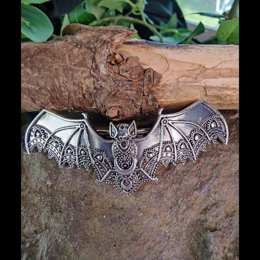 Filigree Bat French Barrette