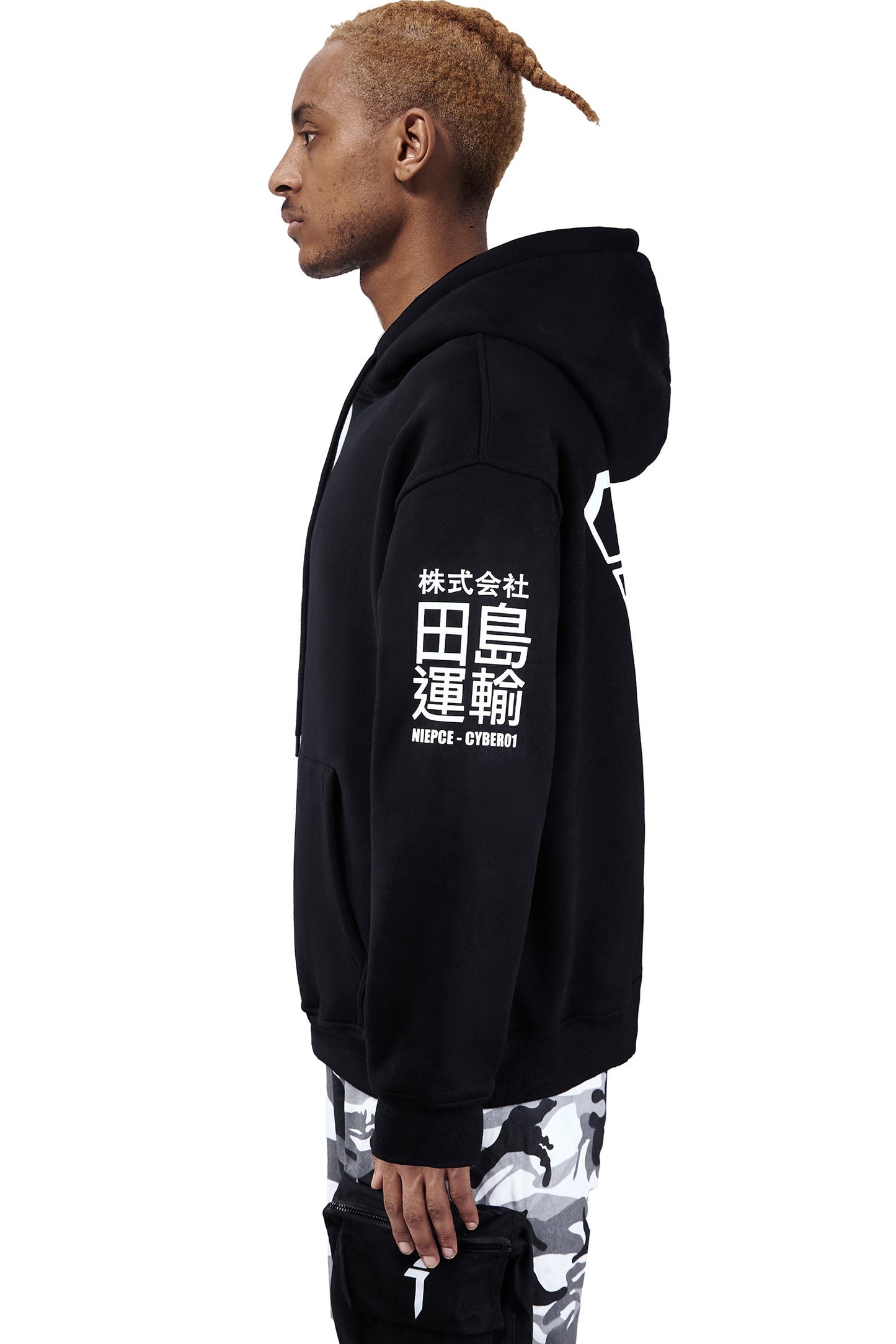 Black Niepce Cyber01 Hoodie