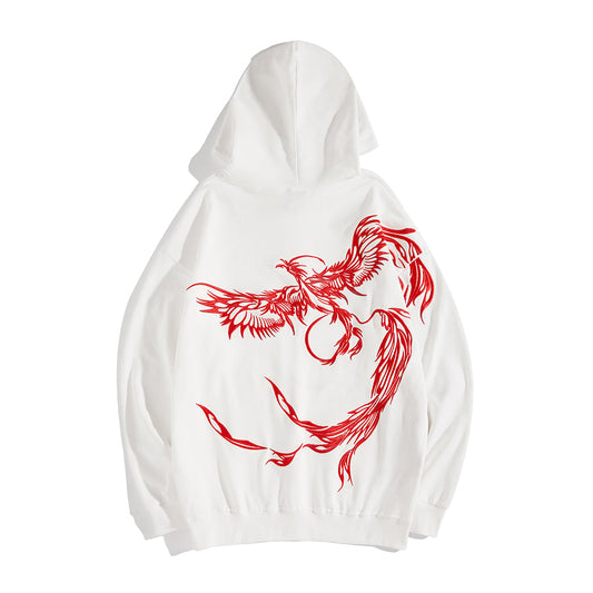 Flying Phoenix Embroidery Hoodie