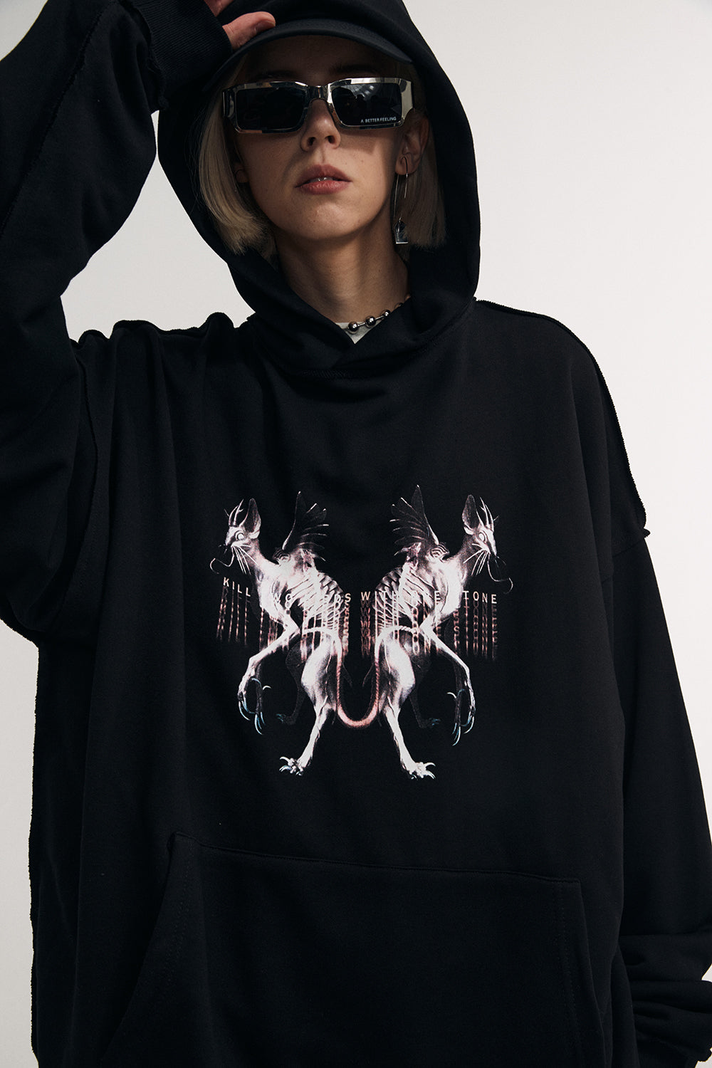 Flying Devil Cats Hoodie