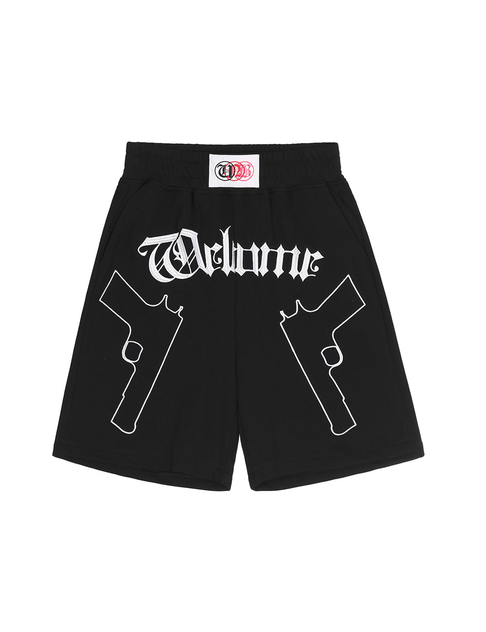 Double Pistols Embroidery Shorts