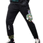 Cloud Dragon Embroidery Black Sweatpants