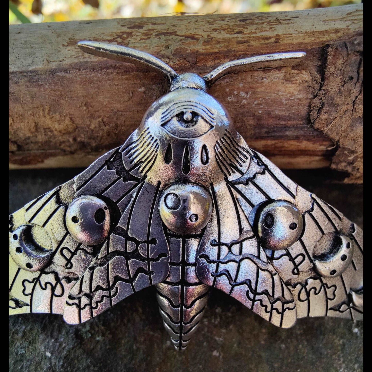 Moon Moth French Barrette