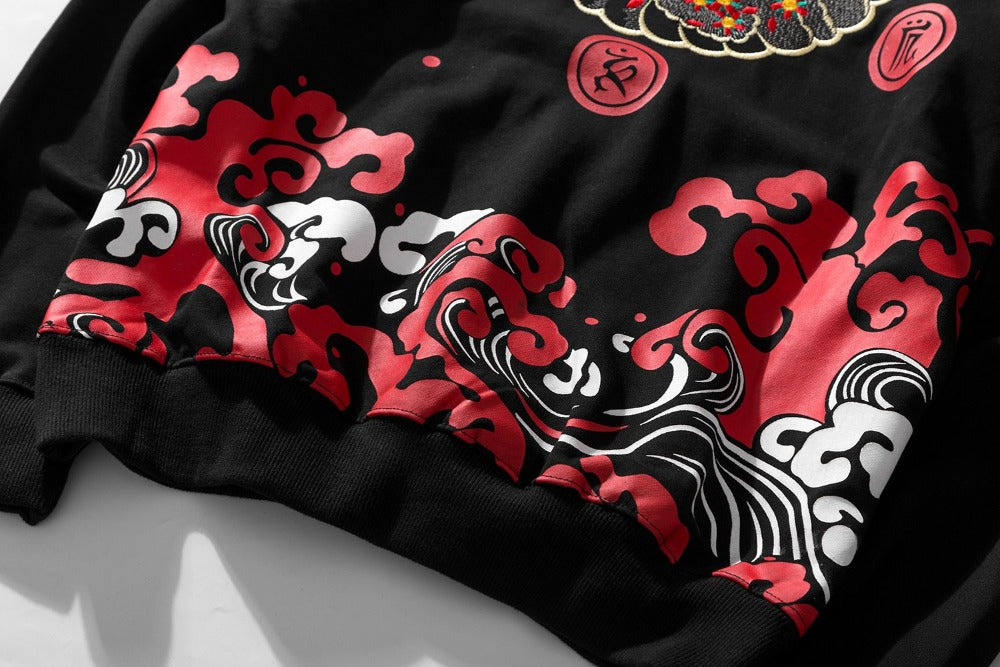 Devil Blood Embroidery Hoodie