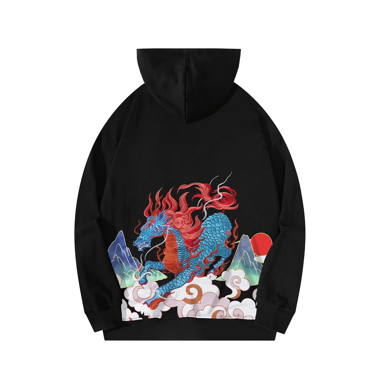 Demon Horse Embroidery Hoodie