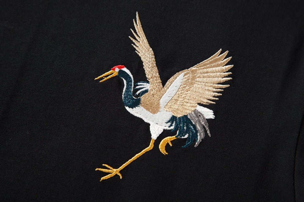 Embroidery Crane Tee