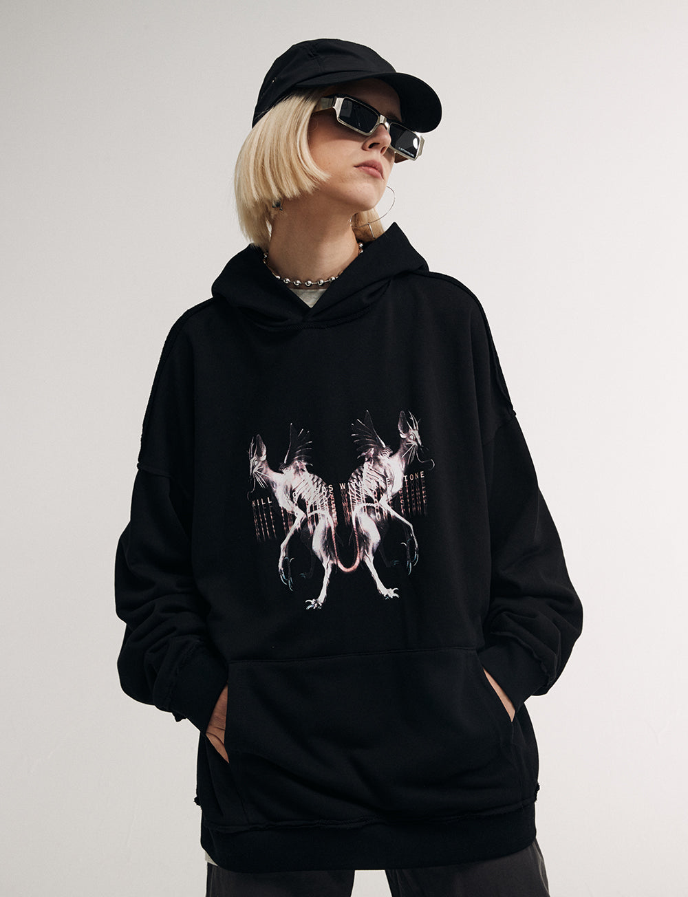 Flying Devil Cats Hoodie