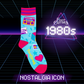 80s Nostalgia Icon Crew Socks
