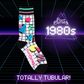 80s Totally Tubular! Crew Socks