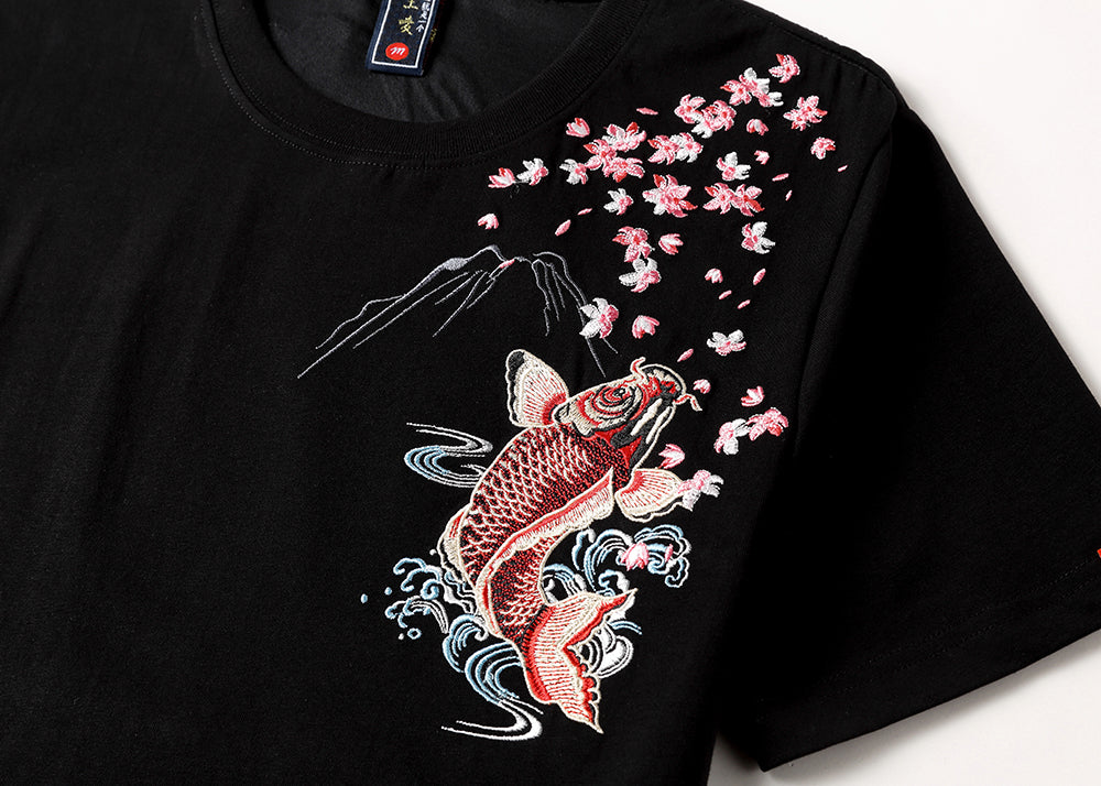 Dancing Fish Embroidery Tee