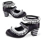 Chocolaticas® Mid Heels Arlequin Women's Mary Jane Pump