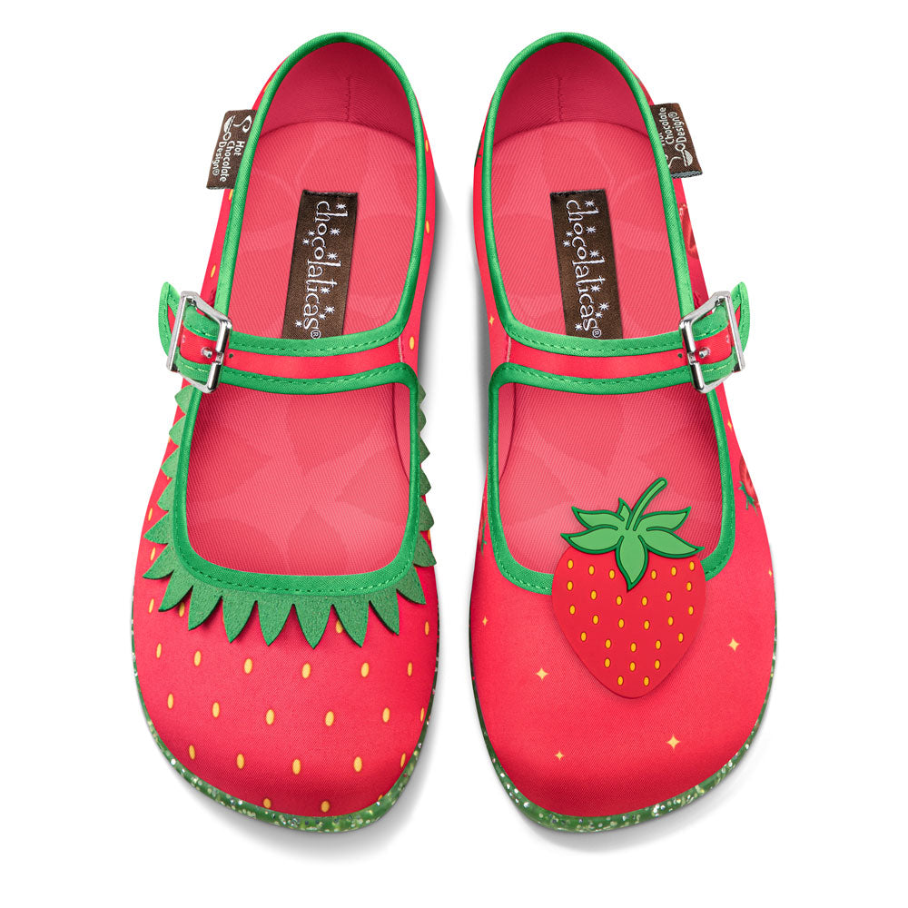 Chocolaticas® Berry Bliss Women's Mary Jane Flat