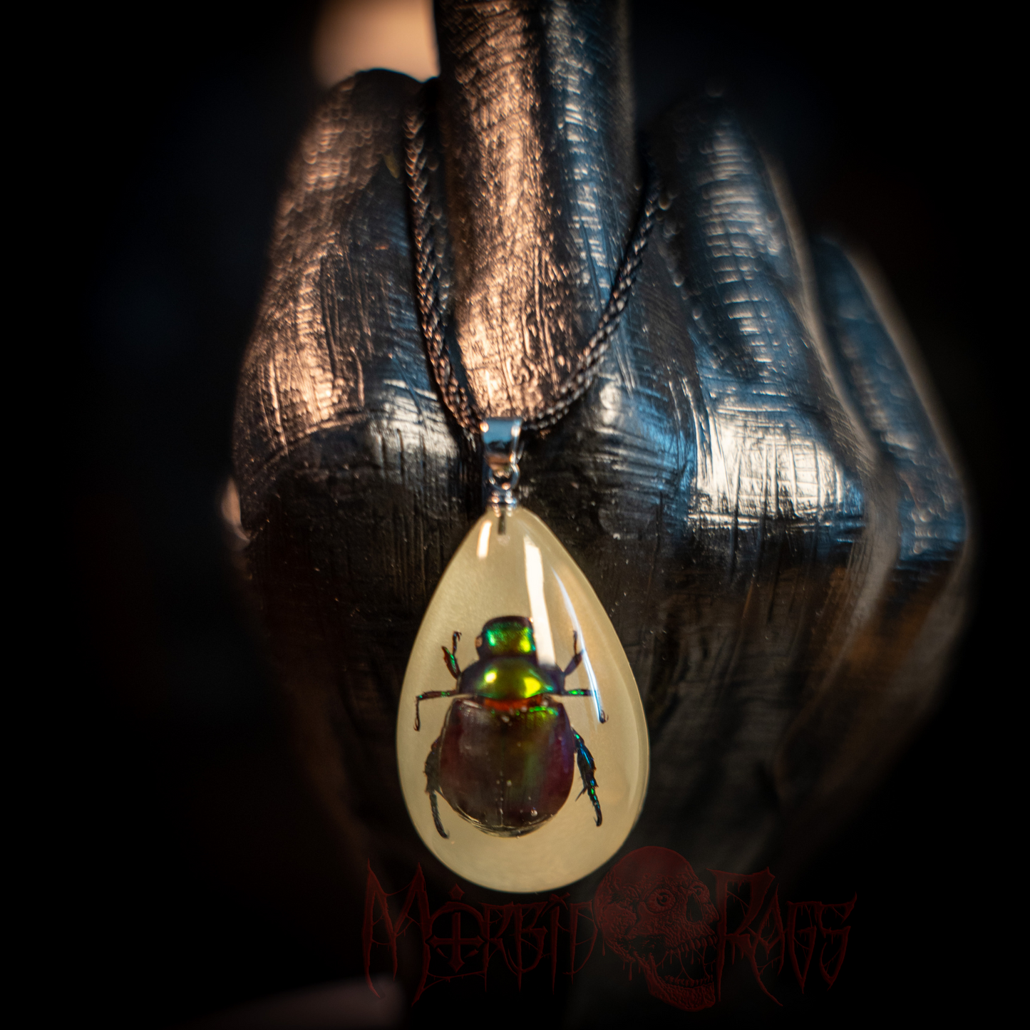 Beetle Pendant Necklace