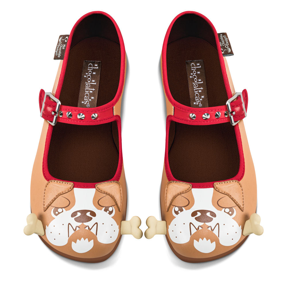 Chocolaticas® Bulldog Women's Mary Jane Flat