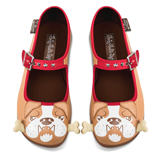 Chocolaticas® Bulldog Women's Mary Jane Flat