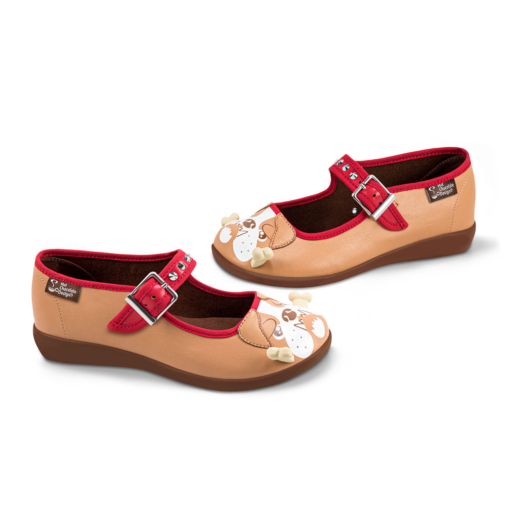 Chocolaticas® Bulldog Women's Mary Jane Flat