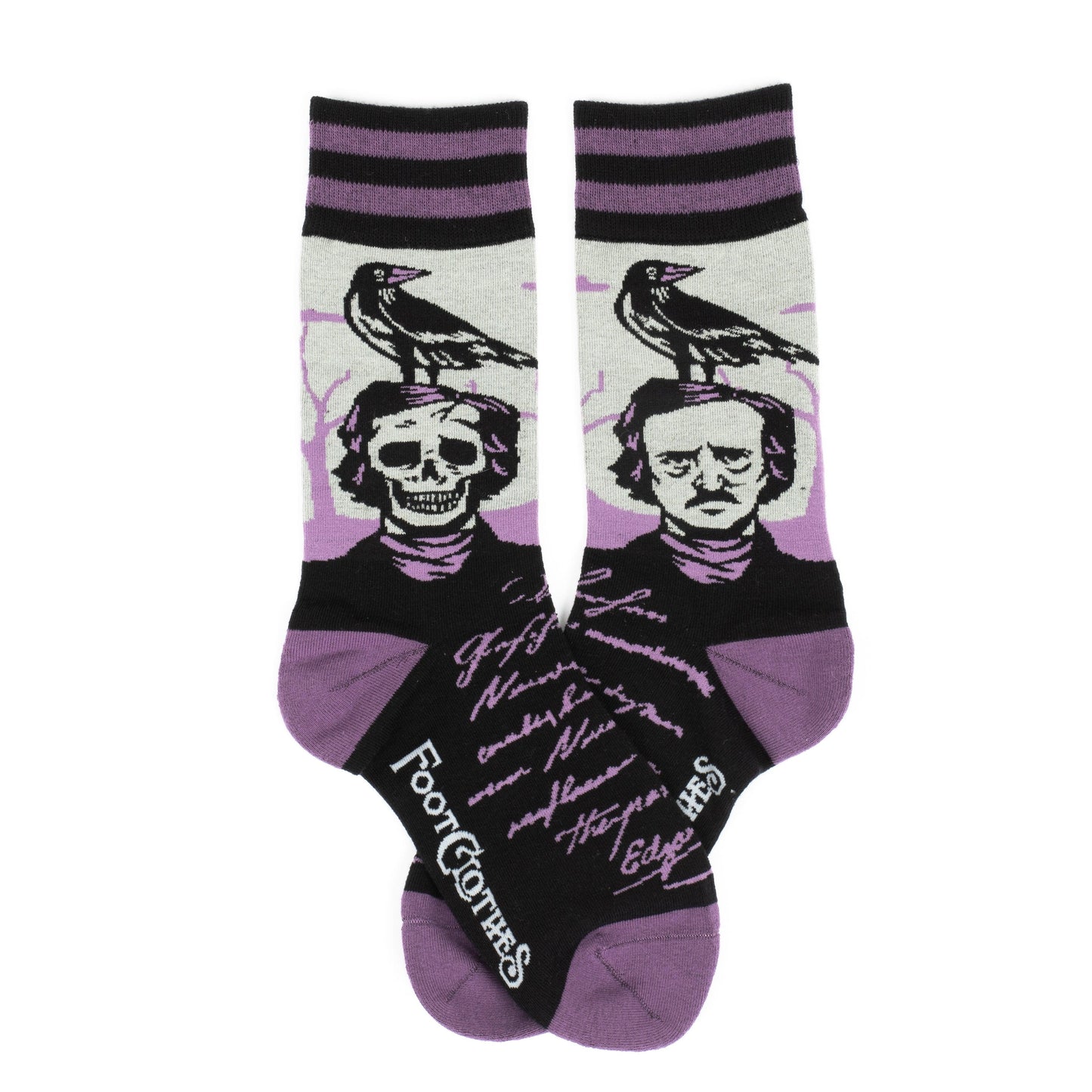 The Raven Poe Crew Socks