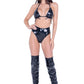 ElectroLace PVC Lace-Up Top