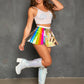 Psychedelic Rainbow Rave Skirt