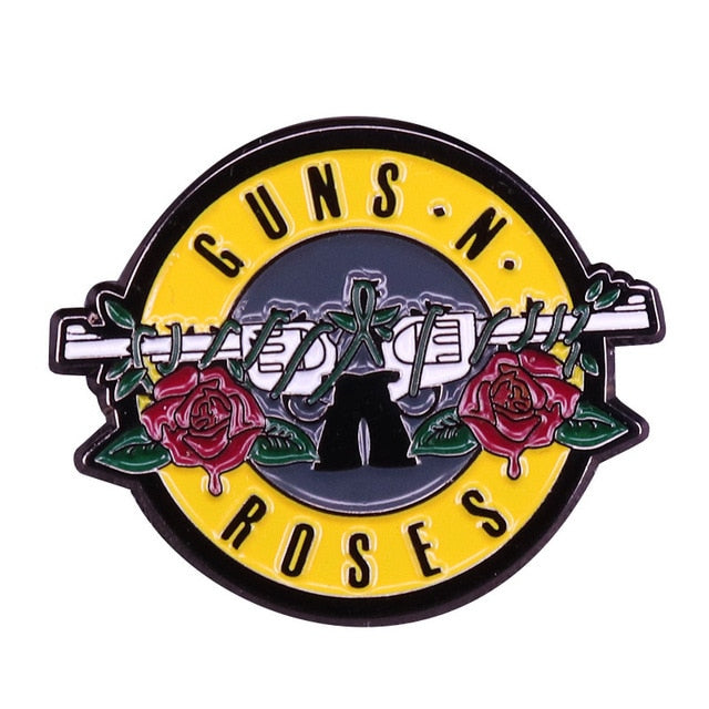 Guns N Roses Flower Pin