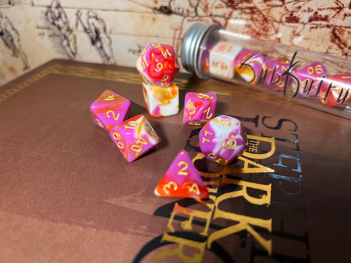 Lesbian Pride Dice set