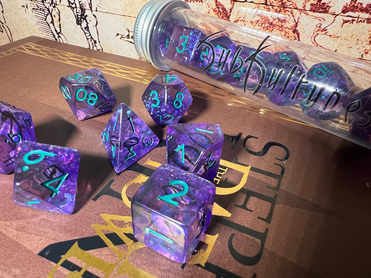 Purple Dragon Eye Dice Set