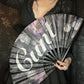 Dark Floral C*nt Hand Fan