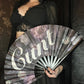 Dark Floral C*nt Hand Fan