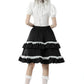 Black lolita ruffle Skirt