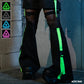 Uzurai Black and Green Leg Warmers