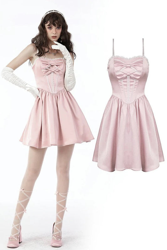 Dusty Pink Doll Mini Dress
