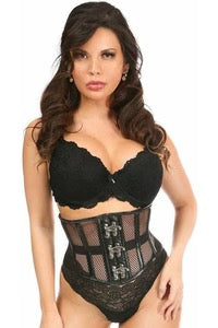 Fishnet Mini Cincher With Clasps