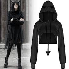 Devil in Disguise Cropped Hoodie